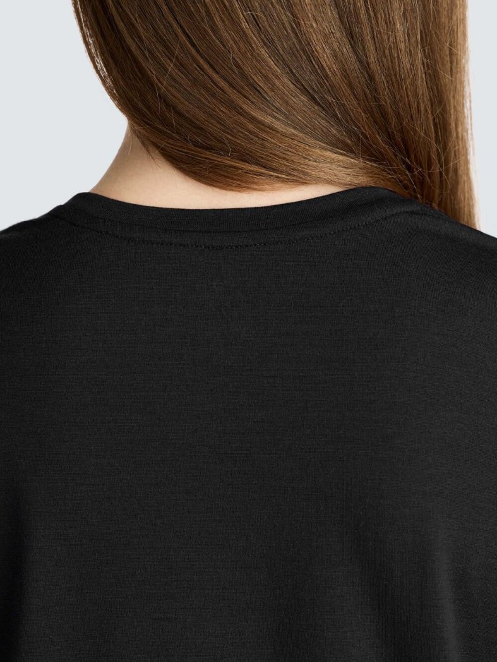 Unbound Merino Women’s 100% Merino Wool Black Crewneck T-Shirt Size M - Picture 10 of 11